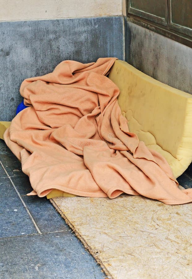 Homeless person sleeping stock photo. Image of choice - 10859186