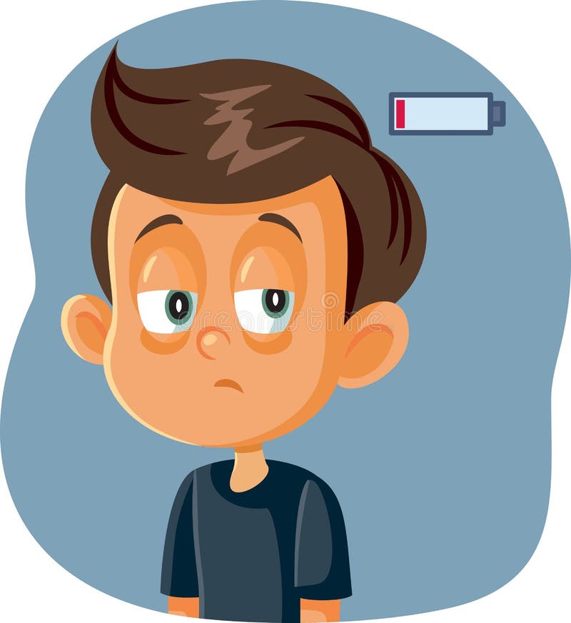 Feeling Tired Cartoon Child Stock Illustrations – 198 Feeling Tired