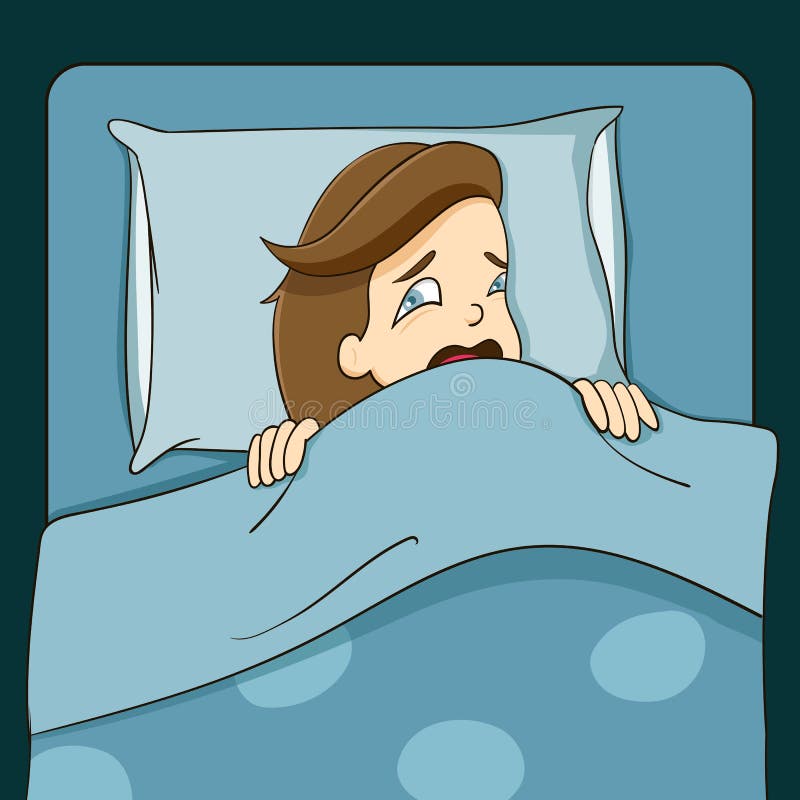 Sleepless woman in bed royalty free illustration Sleepless woman in bed royalty free illustration