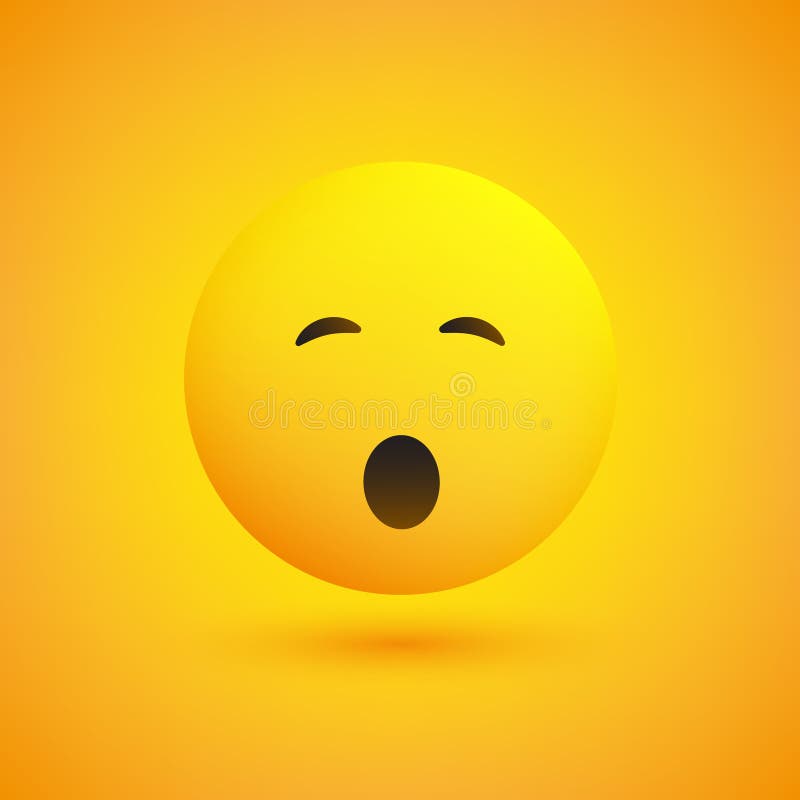 Premium Vector  Smile emoticon on yellow background