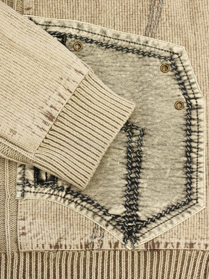 Sleeve and Pocket of Jacket Stock Photo Image of crochet, style 7194976