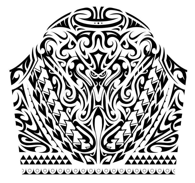 Sleeve Tattoo in Polynesian Style Stock Vector - Illustration of tribal ...