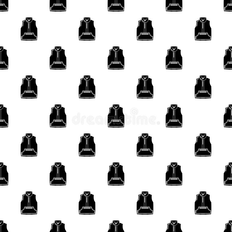 Sleeveless Jacket Pattern Vector Seamless Stock Vector Illustration