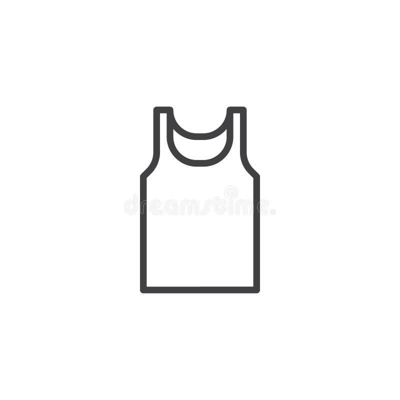 Sleeveless shirt template stock vector. Illustration of shoulder - 15987991