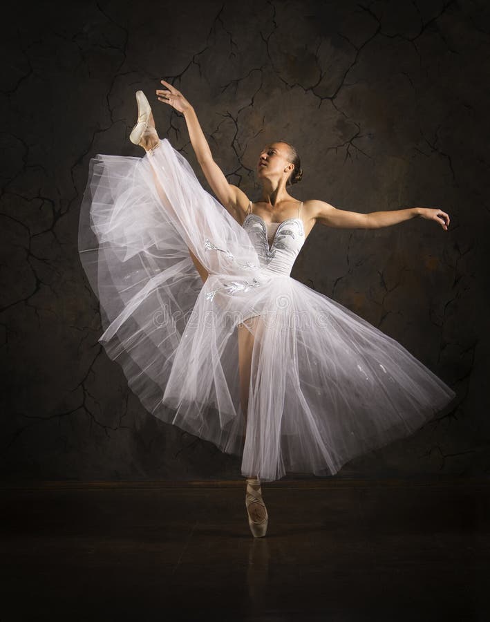 Slender Girl in a White Corset Tutu Dancing Ballet Stock Image - Image of hobby, clothing: 157226301