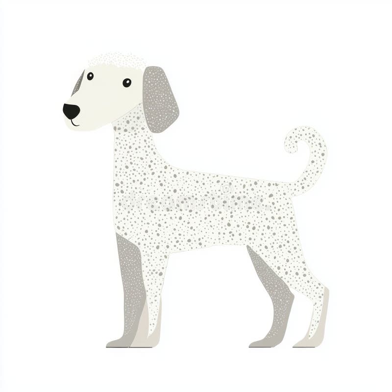 Sleek Greyhound Stands Profile White Background Showcasing Its Slender