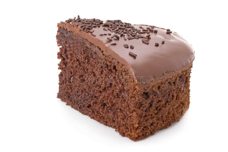 Slice of chocolate fudge cake