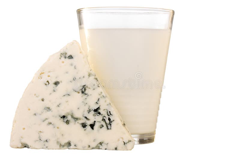 Slice of the Danish blue cheese
