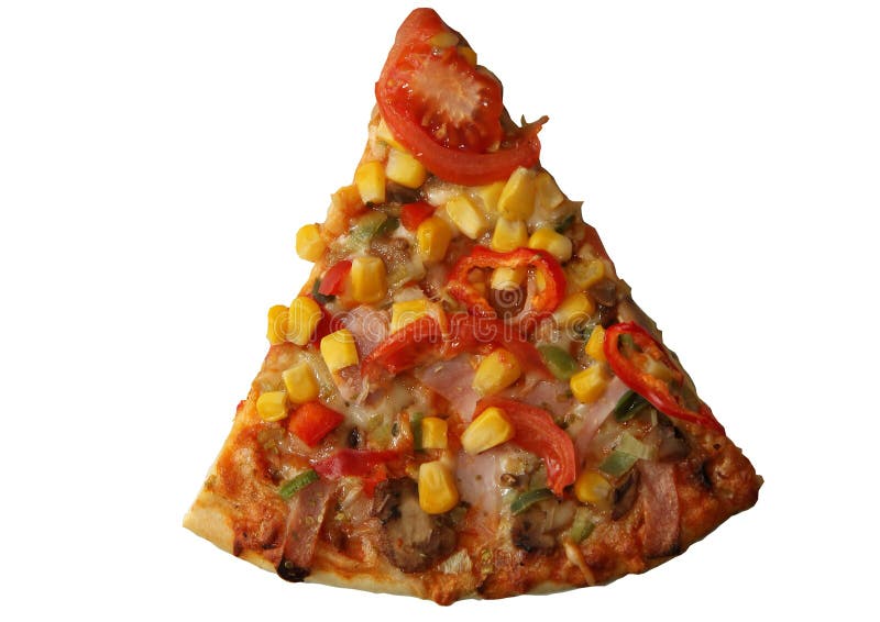 Slice of home made pizza royalty free stock images