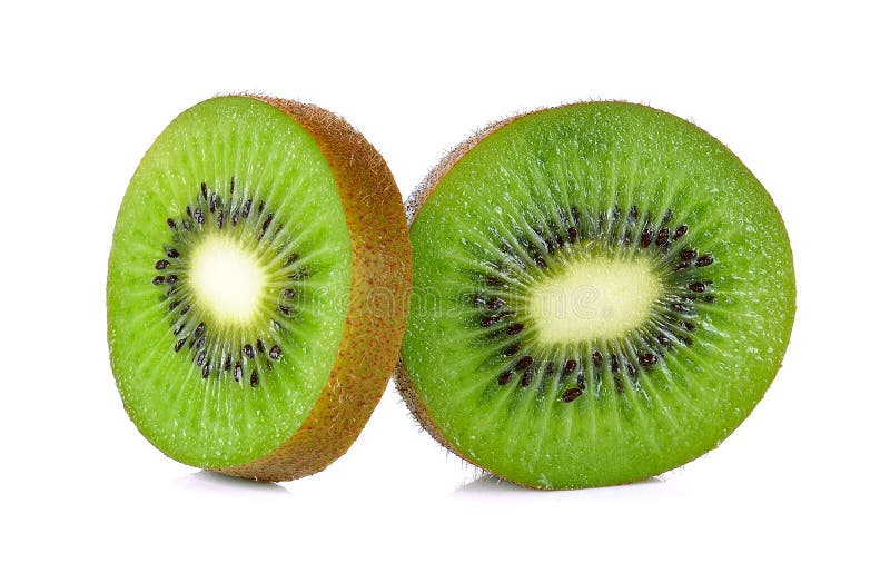 Slice Kiwi Fruit Isolated On A White Background Stock Photo Image of
