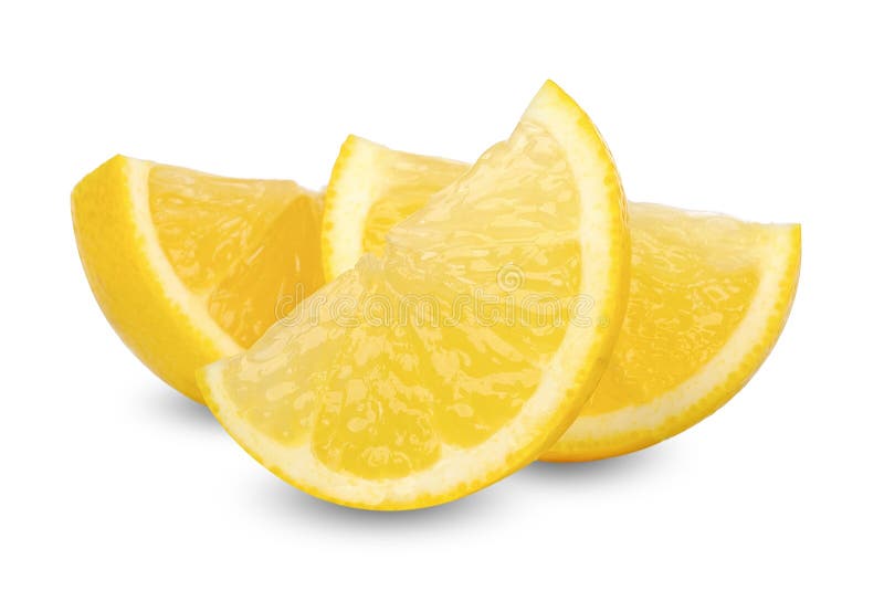 Slice Lemon Isolated On White Clipping Path Stock Photo Image Of