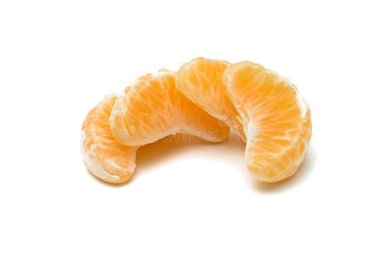 Slice of mandarin stock photos Slice of mandarin stock photos