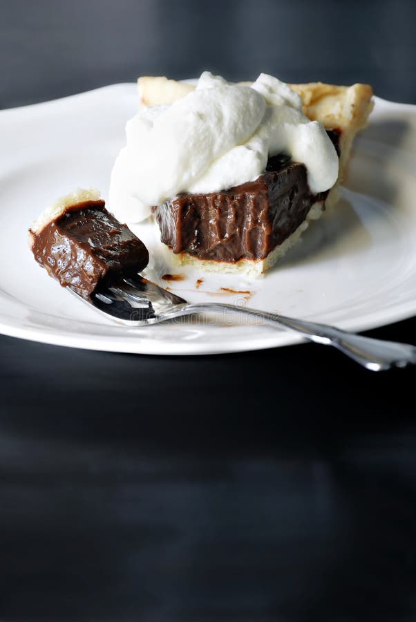 Slice of pie stock photo. Image of dessert, cream, whipped 7339266