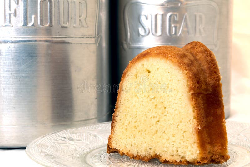 Slice of Pound Cake Closeup