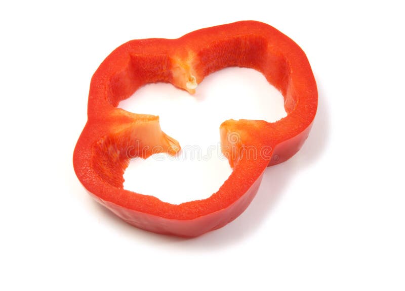 Slice of red pepper