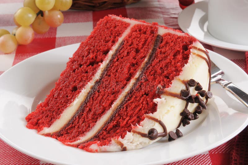 Red velvet cake royalty free stock photo