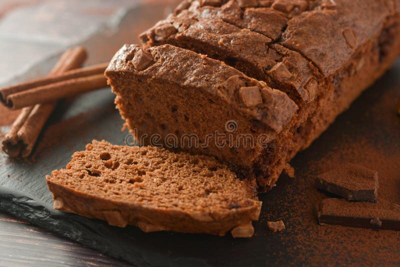 Slice of sponge chocolate cake. Chocolate, homemade dessert royalty free stock photos Slice of sponge chocolate cake. Chocolate, homemade dessert royalty free stock photos