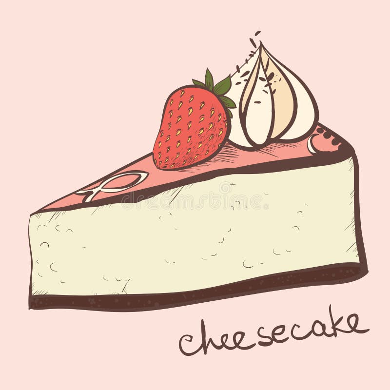 Как нарисовать чизкейк карандашом