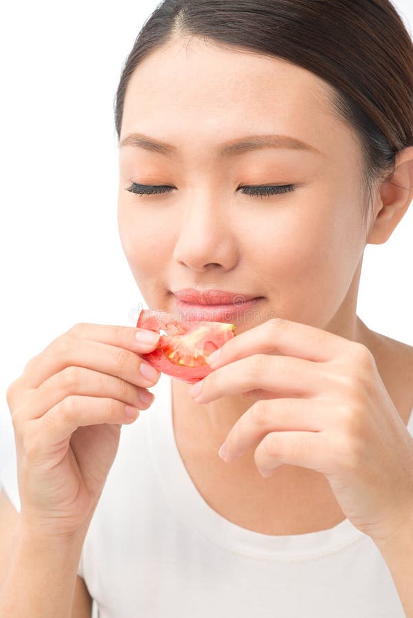 Slice of tomato stock photo. Image of nutrition, juicy 42842042