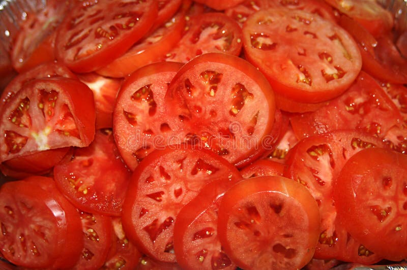 Slice Tomatoes stock image. Image of market, group, gourmet 33311521