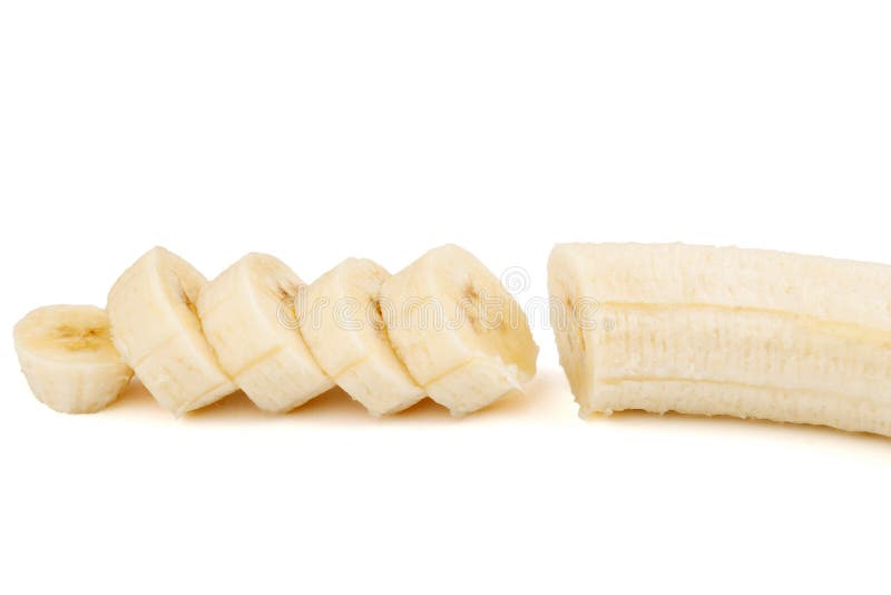 Sliced bananas