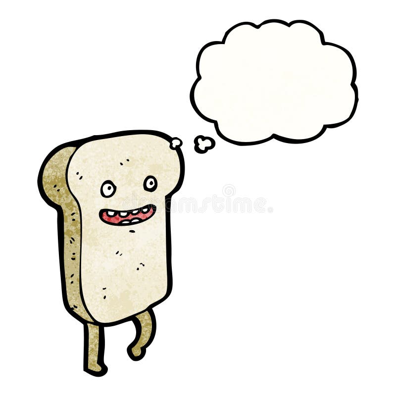 sliced bread cartoon character