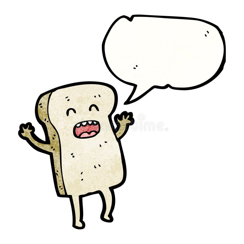 sliced bread cartoon character