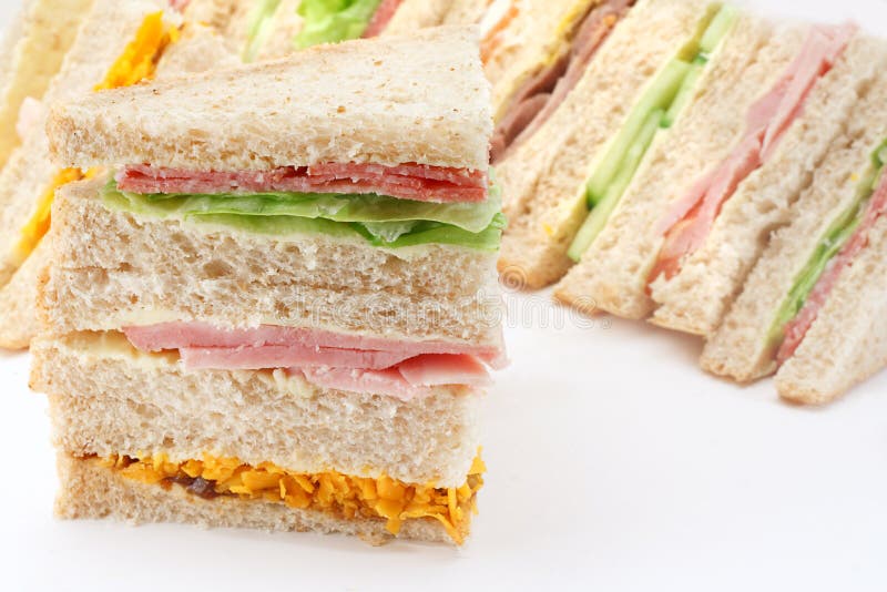 Sliced Bread Sandwich Platter Royalty Free Stock Photo Image 24354025