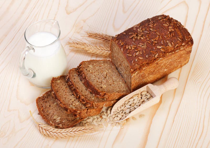 Sliced Brown Bread With Seeds Stock Photo Image of seed, tasty 28933302