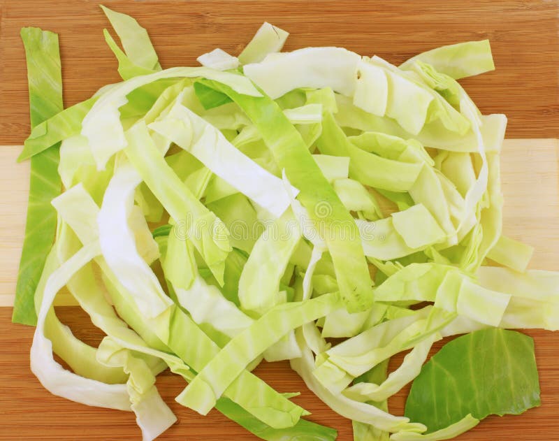Sliced cabbage stock image