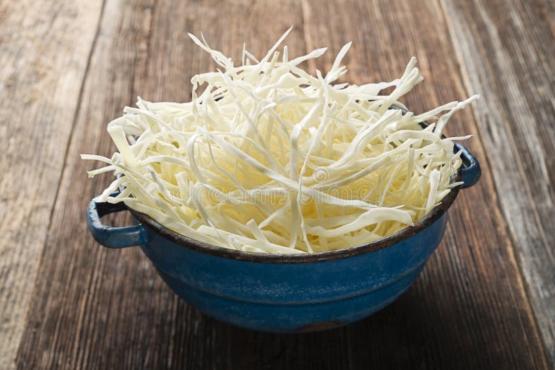 Sliced cabbage stock image