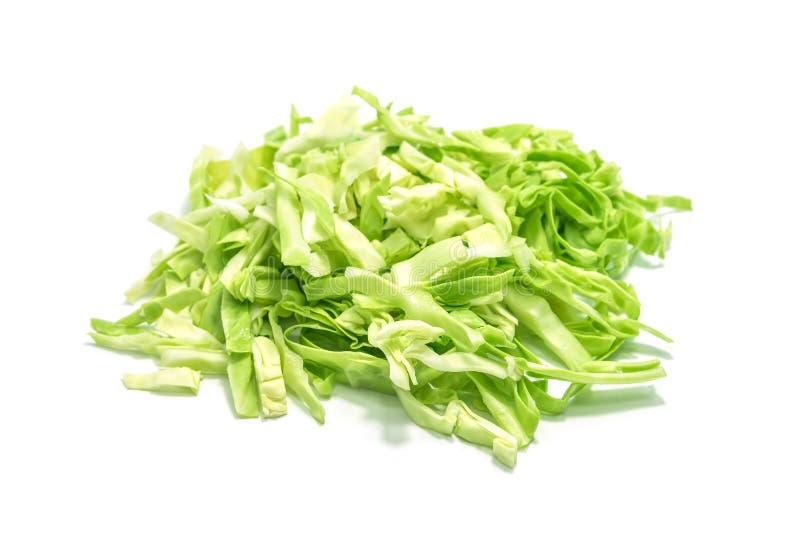 Sliced cabbage on white background. royalty free stock photos