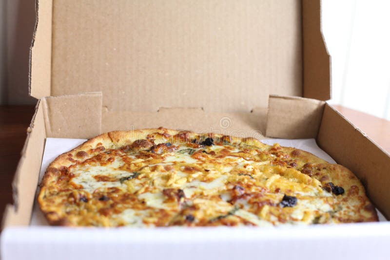 Sliced Cheese Pizza stock photo. Image of mozzarella 111107264