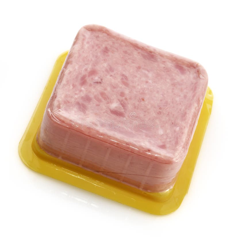 Sliced Cooked Ham in Plastic Package Stock Image Image of meat