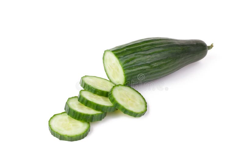 Fresh Organic Cucumbers Whole Slices On Stock Photo 2164826465