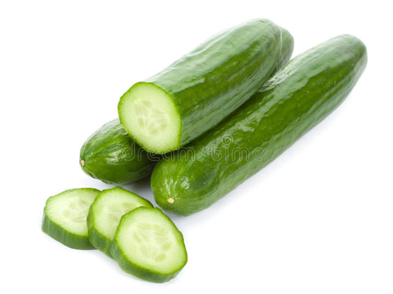 Sliced cucumbers