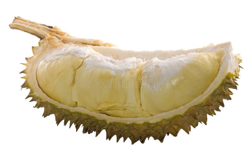 Sliced Durian Isolated