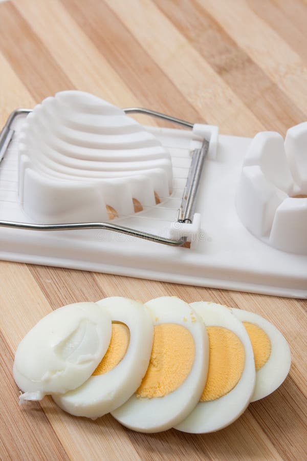 Sliced Egg on the Egg Chopper Stock Image Image of ingredient