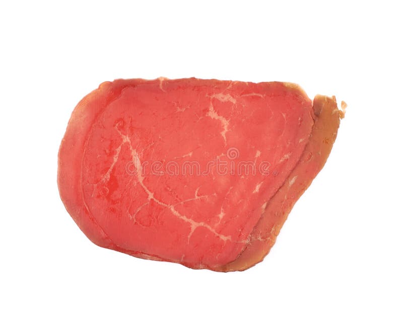 Sliced ham isolated stock image. Image of protein, isolated 120943235