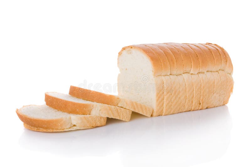 Sliced loaf of bread royalty free stock photos