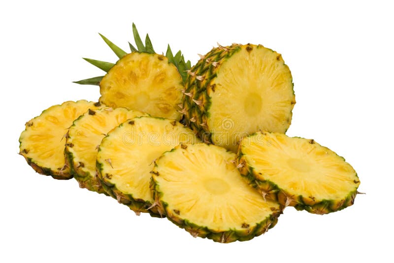 Sliced pineapple