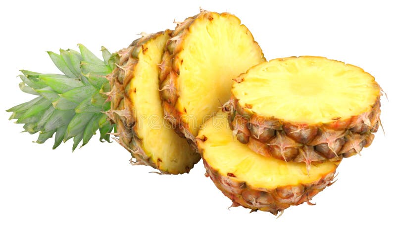 Sliced pineapple