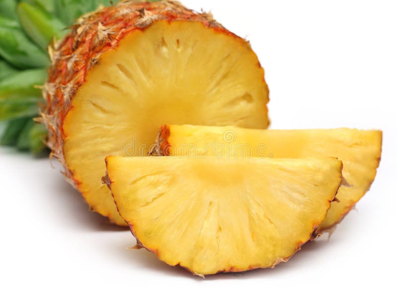 Sliced pineapple