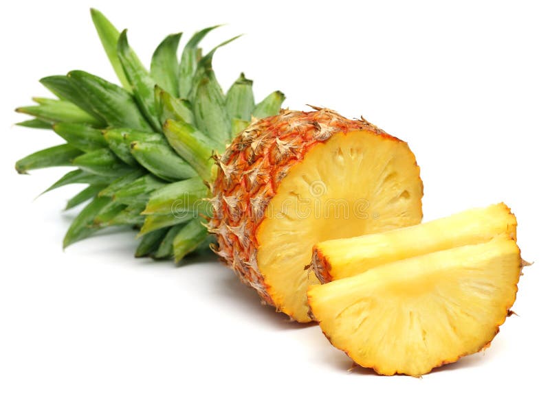 Sliced pineapple