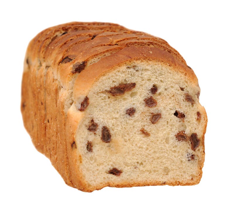 Sliced Raisin Cinnamon Bread Stock Image Image of raisins, bakery