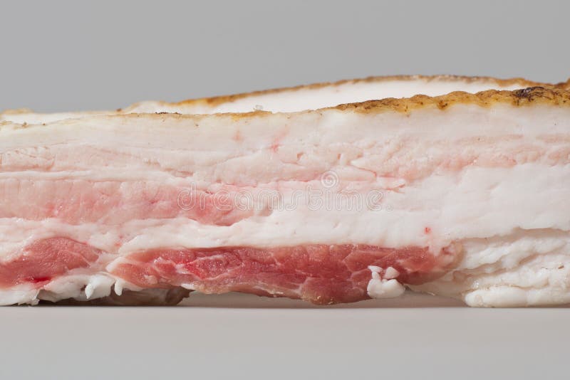 Sliced raw pork lard stock photo. Image of freshness 47294476