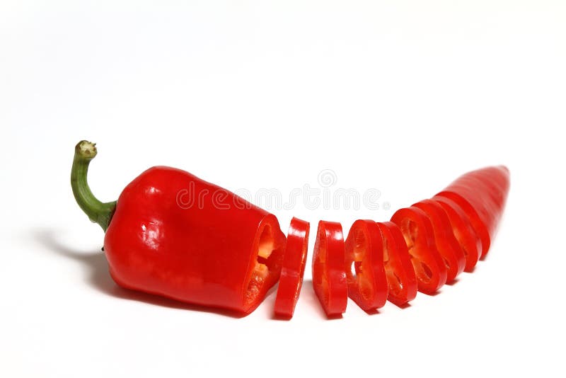 Sliced red pepper