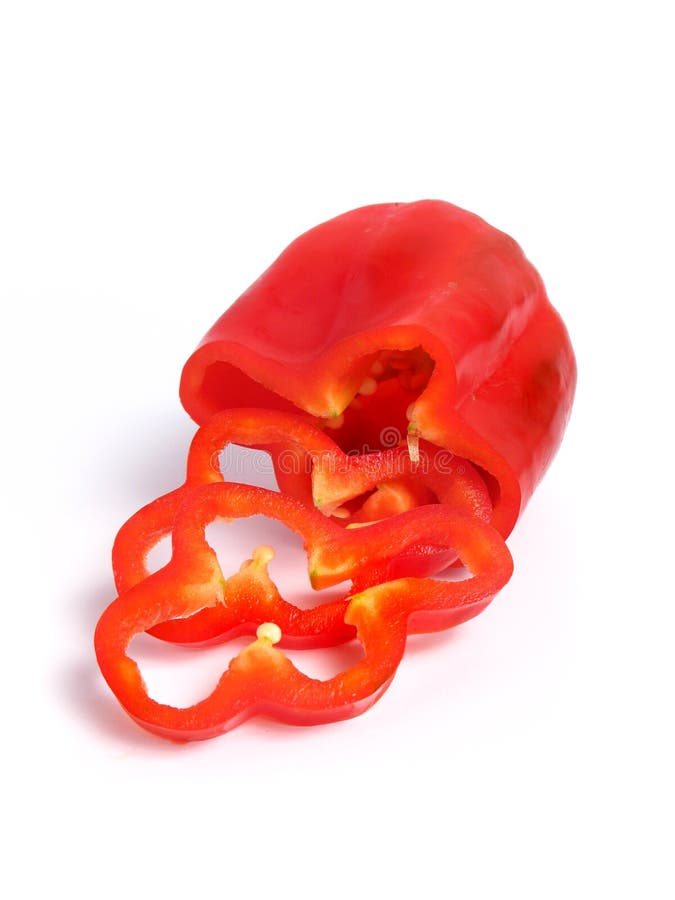 Sliced red pepper