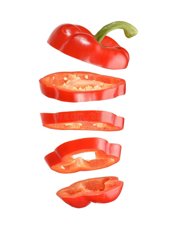 Sliced red pepper