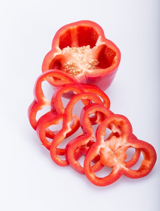 Sliced red pepper